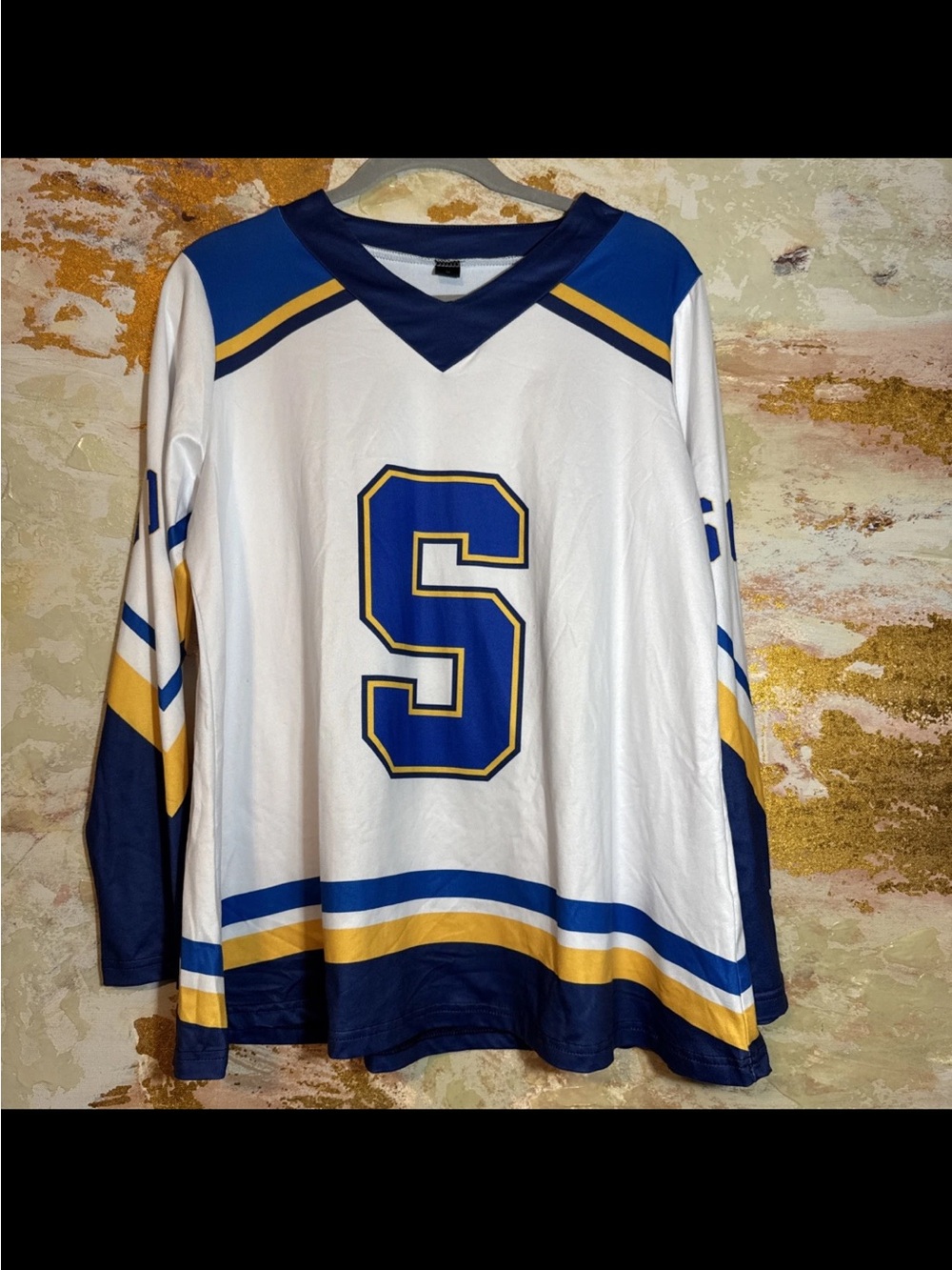 SZA SOS Album 2023 Concert Hockey Jersey Long Sleeve Shirt Sz Med Good Condition